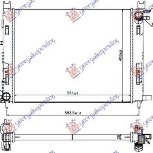 222006320 Dacia Duster 2010-2017 | Ψυγείο Νερού Βενζίνη/Πετρέλαιο