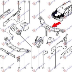 222000220 Dacia Duster 2010-2017 | Μετώπη Εμπρός