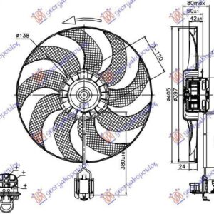 600006440 Opel Astra 5θυρο/Station Wagon 2010-2013 | Βεντιλατέρ