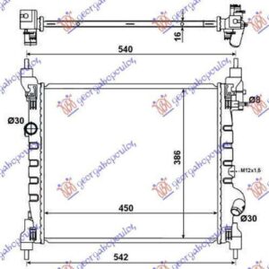 236106305 Chevrolet Spark 2013- | Ψυγείο Νερού