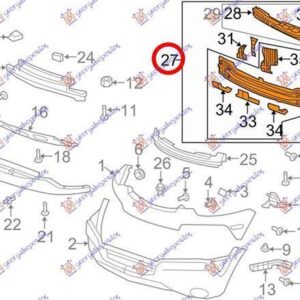 238003840 Chevrolet Captiva 2012-2019 | Τραβέρσα Προφυλακτήρα Εμπρός