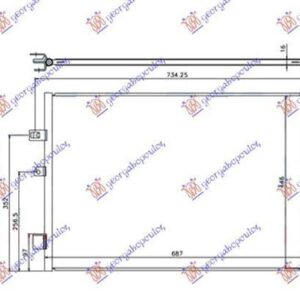 291606400 Fiat Freemont 2011- | Ψυγείο A/C Βενζίνη/Πετρέλαιο