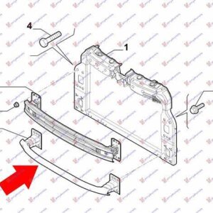 295003845 Fiat Panda 2012- | Τραβέρσα Προφυλακτήρα Εμπρός