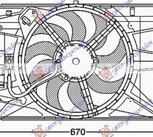 297106440 Fiat 500 X 2015-2019 | Βεντιλατέρ