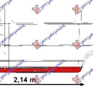 298908282 Fiat Ducato 1989-1994 | Φύλλο Λαμαρίνα Αριστερό