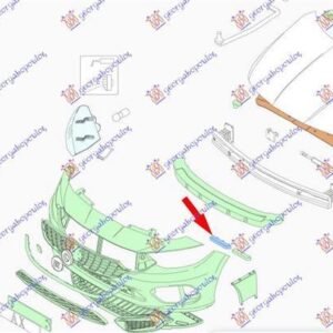 300004282 Fiat Tipo 2016-2021 | Βάση Προφυλακτήρα Εμπρός Αριστερή