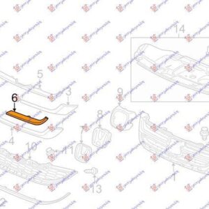 341004611 Honda CR-V 2010-2013 | Διακοσμητικό Μάσκας Δεξιό