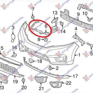 342104281 Honda Jazz 2015-2018 | Βάση Φανού Δεξιά