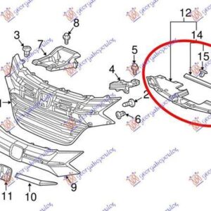 344100810 Honda HR-V 2015-2019 | Κάλυμμα Μετώπης