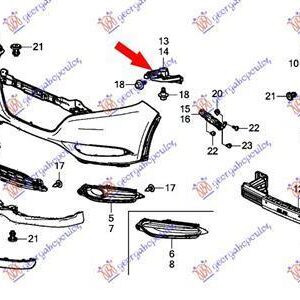 344104271 Honda HR-V 2015-2019 | Βάση Φανού Δεξιά