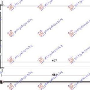 344106400 Honda HR-V 2015-2019 | Ψυγείο A/C Βενζίνη/Πετρέλαιο