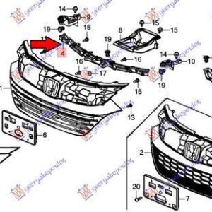 344204600 Honda HR-V 2019-2022 | Βάση Μάσκας