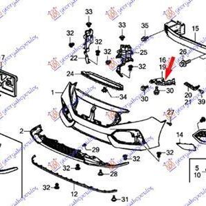 345300471 Honda Civic Type R 2017- | Φανοστάτης Άνω Εμπρός Δεξιός