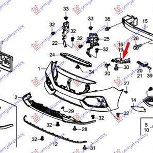 345200472 Honda Civic Hatchback 2016-2022 | Βάση Φανού Αριστερή