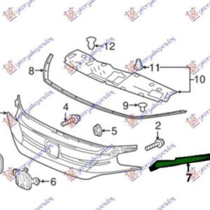 345305531 Honda Civic Type R 2017- | Διακοσμητικό Φανού Εμπρός Δεξιό