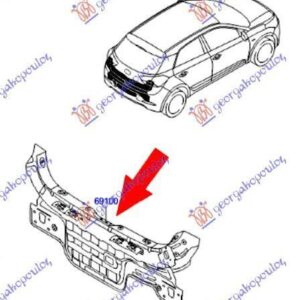 366302070 Hyundai i20 2018-2020 | Ποδιά Πίσω