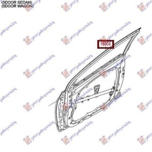 368201431 Hyundai i30 Hatchback/Estate 2014-2017 | Πόρτα Εμπρός Δεξιά