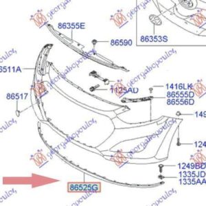 368206370 Hyundai i30 Hatchback/Estate 2014-2017 | Σπόιλερ Εμπρός