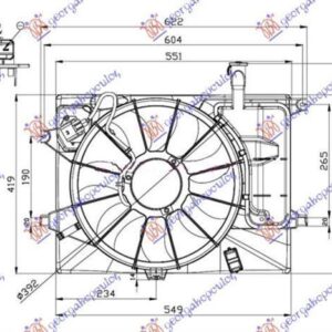 368006440 Hyundai i30 Hatchback/Estate 2012-2014 | Βεντιλατέρ