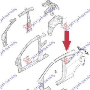 368101681 Hyundai i30 Coupe 2013-2017 | Φτερό Πίσω Δεξιό