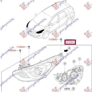 368205143 Hyundai i30 Hatchback/Estate 2014-2017 | Φανός Έξυπνος Εμπρός Δεξιός