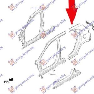 368601682 Hyundai i30 Fastback 2020- | Φτερό Πίσω Αριστερό