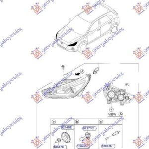 368405141 Hyundai i30 Fastback 2017-2020 | Φανός Ηλεκτρικός Εμπρός Δεξιός