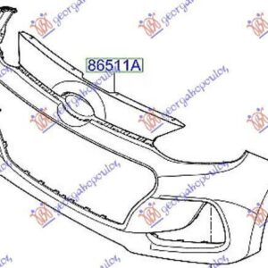 371103370 Hyundai i10 2013-2016 | Προφυλακτήρας Εμπρός