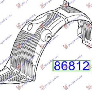 371200821 Hyundai i10 2016-2019 | Θόλος Πλαστικός Εμπρός Δεξιός