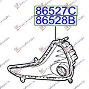 371204802 Hyundai i10 2016-2019 | Δίχτυ Προφυλακτήρα Εμπρός Αριστερό