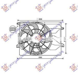 374006440 Hyundai i40 2011- | Βεντιλατέρ