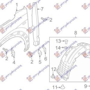 375104281 Hyundai Tucson 2018-2020 | Βάση Προφυλακτήρα Εμπρός Δεξιά