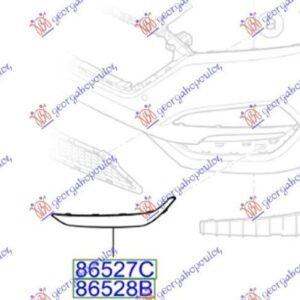 375004804 Hyundai Tucson 2015-2018 | Δίχτυ Προφυλακτήρα Εμπρός Αριστερό