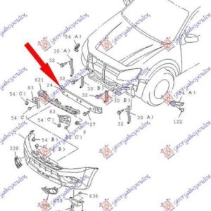 390103840 Isuzu D-Max 2016-2020 | Τραβέρσα Προφυλακτήρα Εμπρός