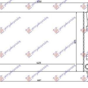 418506300 Jaguar X-Type 2001-2009 | Ψυγείο Νερού Βενζίνη/Πετρέλαιο