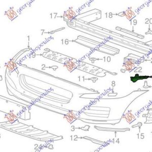 420004281 Jaguar F-Pace 2015- | Βάση Προφυλακτήρα Εμπρός Δεξιά