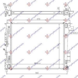 422206330 Kia Soul 2013-2016 | Ψυγείο Νερού