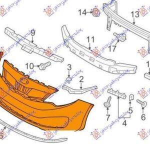 423103370 Kia Rio Hatchback 2014-2017 | Προφυλακτήρας Εμπρός