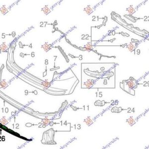 424306385 Kia Sportage 2015-2018 | Διακοσμητικό Σπόιλερ Πίσω