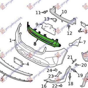 426304805 Kia Sorento 2017-2020 | Δίχτυ Προφυλακτήρα Εμπρός