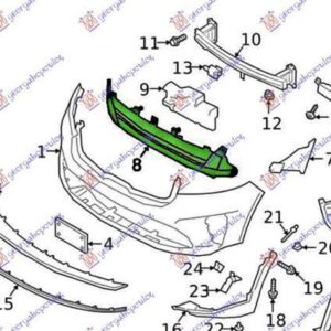 426304810 Kia Sorento 2017-2020 | Δίχτυ Προφυλακτήρα Εμπρός