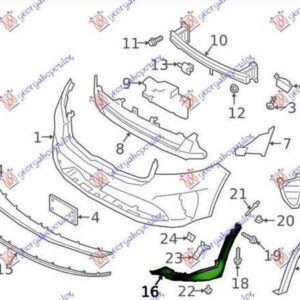 426306372 Kia Sorento 2017-2020 | Σπόιλερ Εμπρός Αριστερό