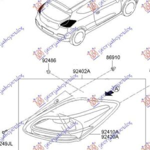 430305823 Kia Pro Ceed 3θυρο 2013-2015 | Φανός Πίσω Δεξιός