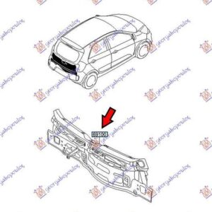 432102070 Kia Picanto 2015-2017 | Ποδιά Πίσω