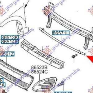 432003840 Kia Picanto 2011-2015 | Τραβέρσα Προφυλακτήρα Εμπρός