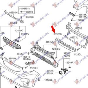 432104900 Kia Picanto 2015-2017 | Αντιθορυβικό Προφυλακτήρα Εμπρός