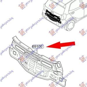 432202050 Kia Picanto 2017- | Ποδιά Πίσω