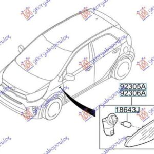 432205491 Kia Picanto 2017- | Φλας Φτερού Δεξιό