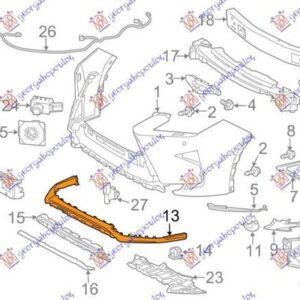 485306370 Lexus RX 2015-2020 | Σπόιλερ Εμπρός