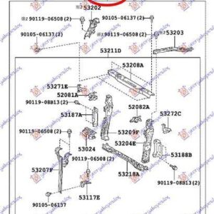 486100220 Lexus CT 200h 2014- | Μετώπη Εμπρός